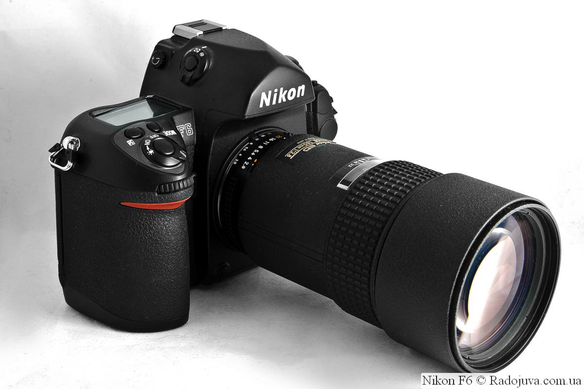 Nikon F6 с объективом Nikon 180mm 1:2.8 ED AF Nikkor MKIII