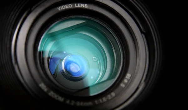 Видео камеры объектив макро — стоковое фото